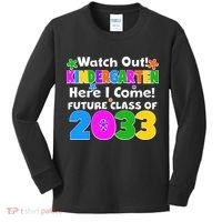 Watch Out! Kindergarten Here I Come! Future Class of 2033 Kids Long Sleeve Shirt thumb 0