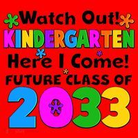 Watch Out! Kindergarten Here I Come! Future Class of 2033 Santa Hat thumb 1
