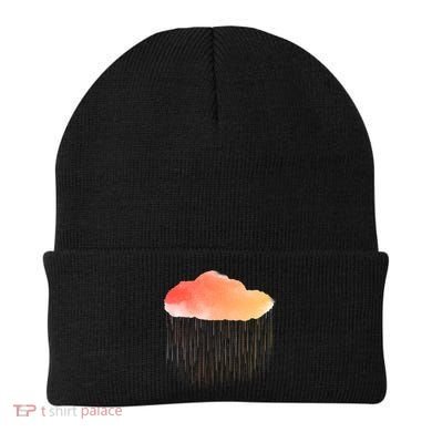 Water Color Cloud Rainy Day Beanie