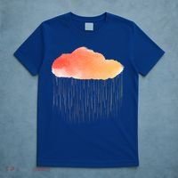 Water Color Cloud Rainy Day T-Shirt thumb 5