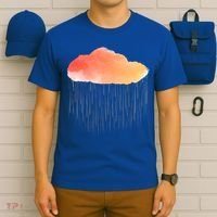 Water Color Cloud Rainy Day T-Shirt thumb 6