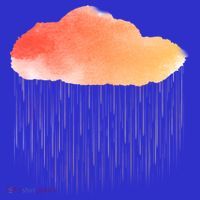Water Color Cloud Rainy Day T-Shirt thumb 7