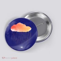 Water Color Cloud Rainy Day Button thumb 0