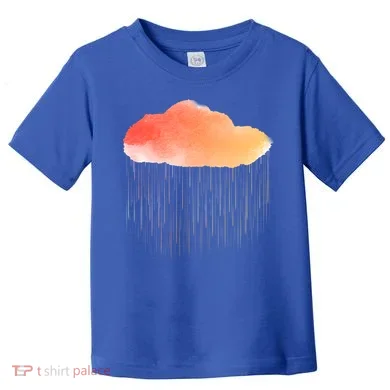 Water Color Cloud Rainy Day Toddler T-Shirt