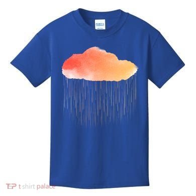 Water Color Cloud Rainy Day Kids T-Shirt