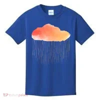 Water Color Cloud Rainy Day Kids T-Shirt thumb 0