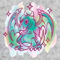 Watercolor Dragon T-Shirt thumb 7