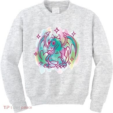 Watercolor Dragon Kids Sweatshirt