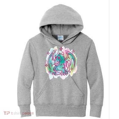 Watercolor Dragon Kids Hoodie