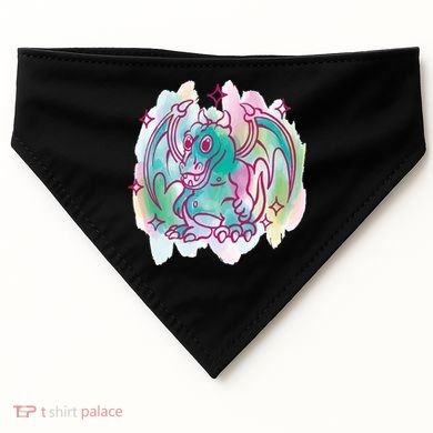 Watercolor Dragon USA-Made Doggie Bandana