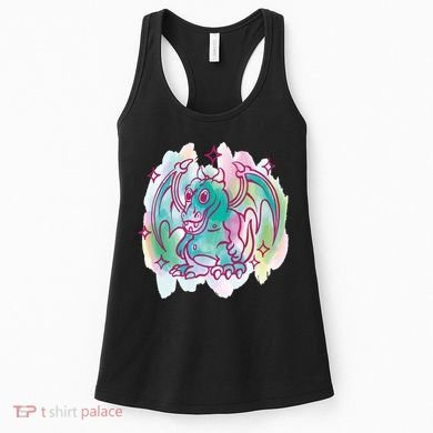 Watercolor Dragon Women's Tank Top