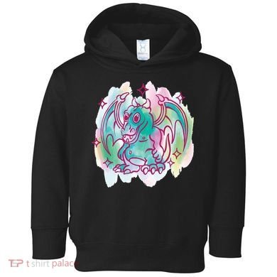 Watercolor Dragon Toddler Hoodie