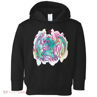 Watercolor Dragon Toddler Hoodie