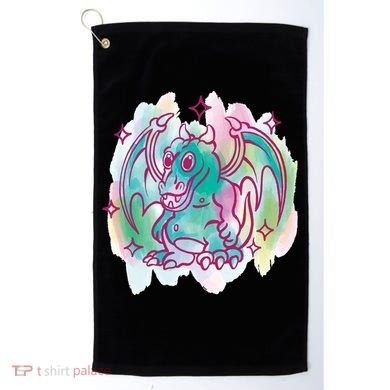 Watercolor Dragon Golf Towel