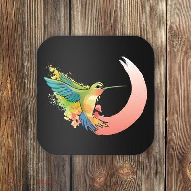 Watercolor Hummingbird Coaster