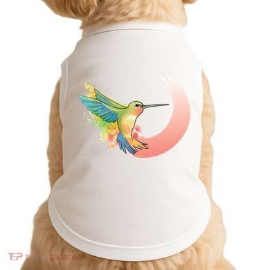Watercolor Hummingbird Doggie Tank