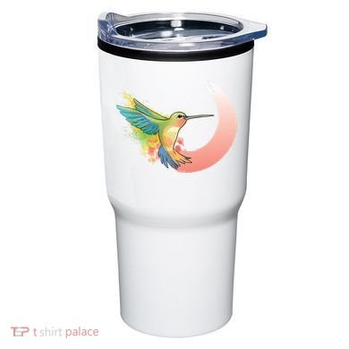 Watercolor Hummingbird Tumbler