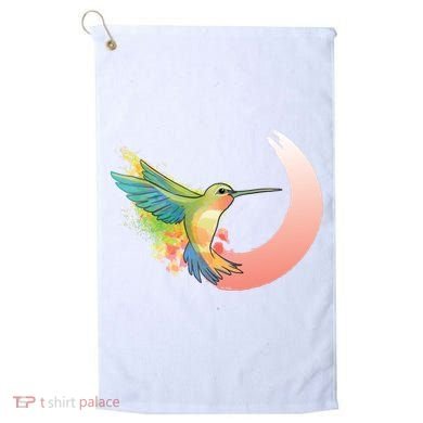 Watercolor Hummingbird Golf Towel