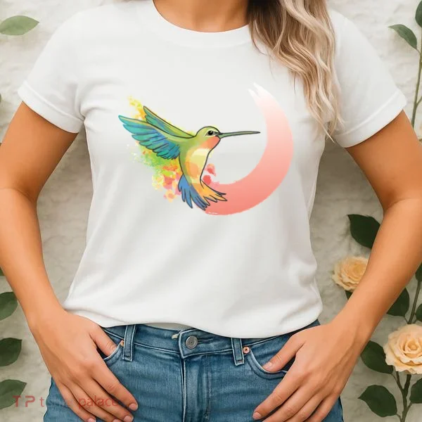 Watercolor Hummingbird Women's T-Shirt