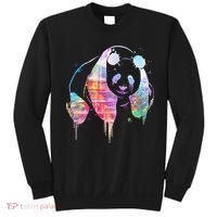 Watercolor Panda Bear Double Exposure Sweatshirt thumb 0