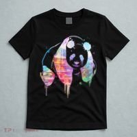 Watercolor Panda Bear Double Exposure T-Shirt thumb 5
