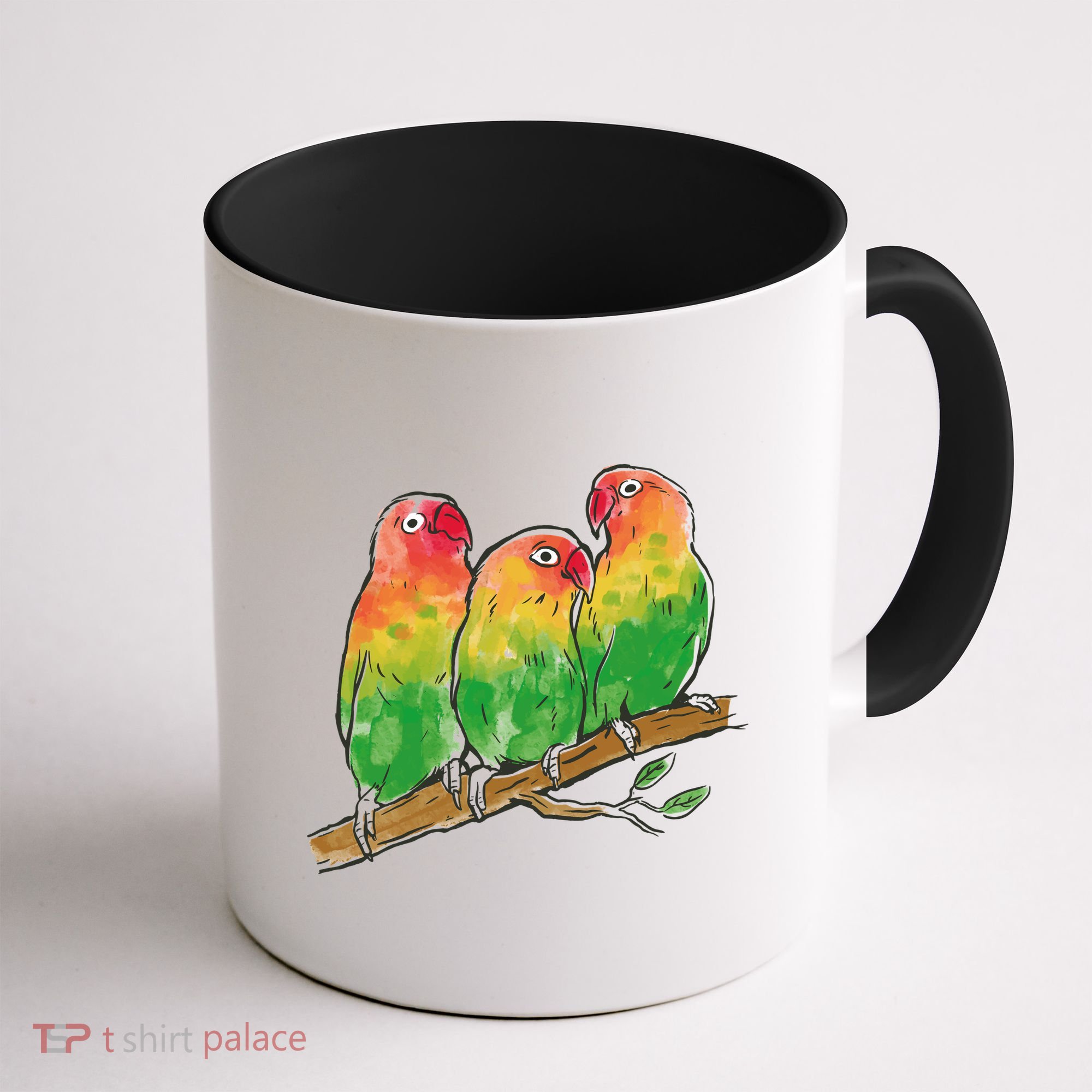 Watercolor Parrots Coffee Mug