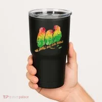 Watercolor Parrots Tumbler thumb 2