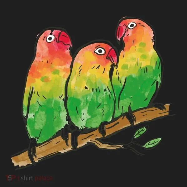 Watercolor Parrots Tumbler