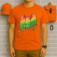 Watercolor Parrots T-Shirt thumb 6