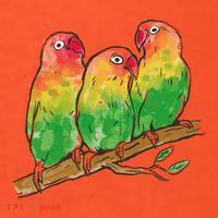 Watercolor Parrots T-Shirt thumb 7