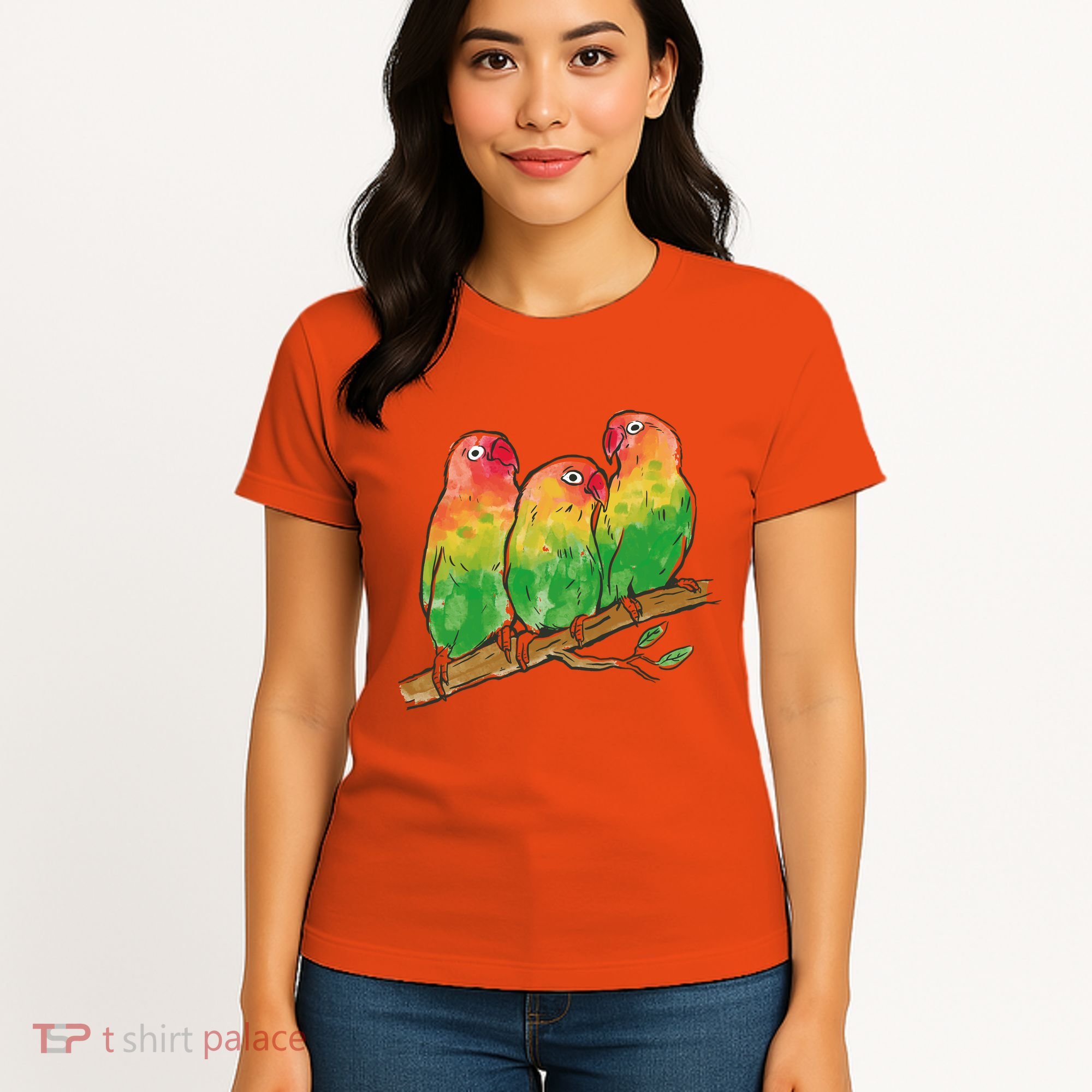 Watercolor Parrots Women's T-Shirt