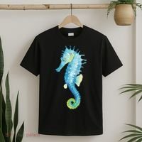 Watercolor Seahorse T-Shirt thumb 2