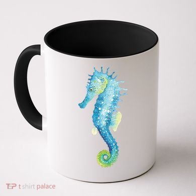 Watercolor Seahorse Coffee Mug