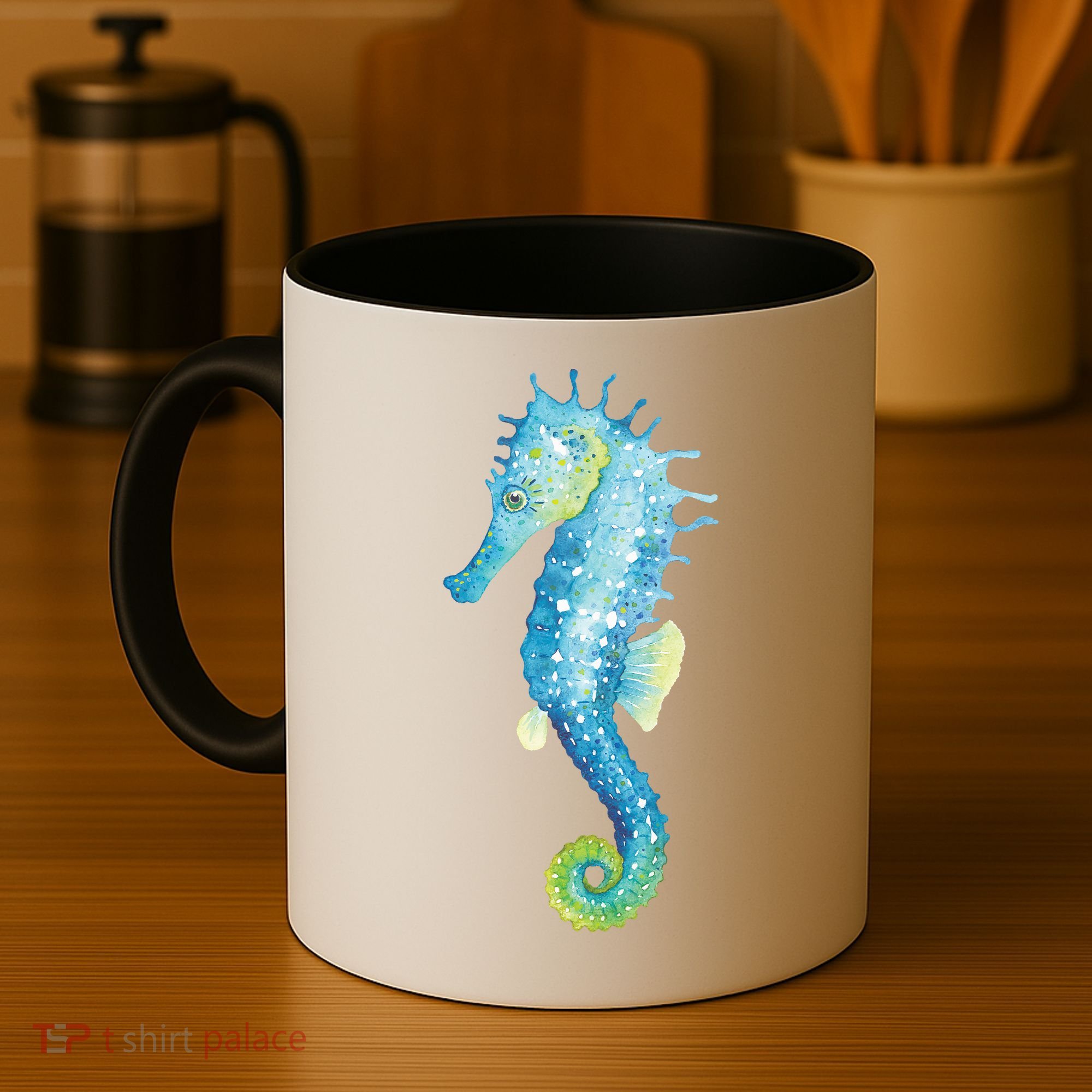 Watercolor Seahorse Coffee Mug