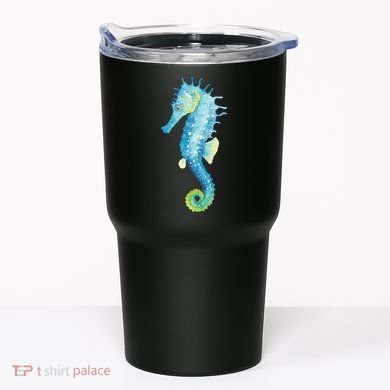 Watercolor Seahorse Tumbler