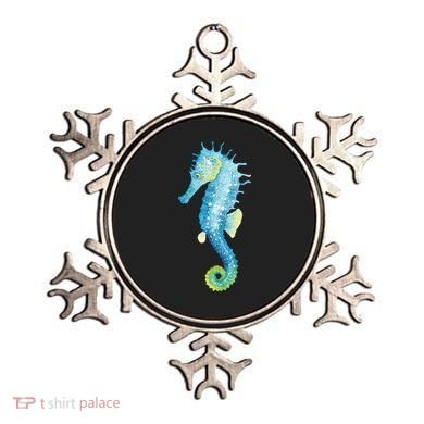 Watercolor Seahorse Ornament