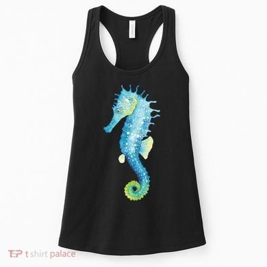 Watercolor Seahorse Women's Tank Top