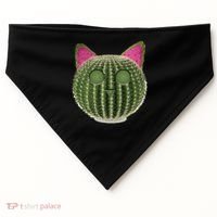 Watermelon Cactus Cat Catcus USA-Made Doggie Bandana thumb 0