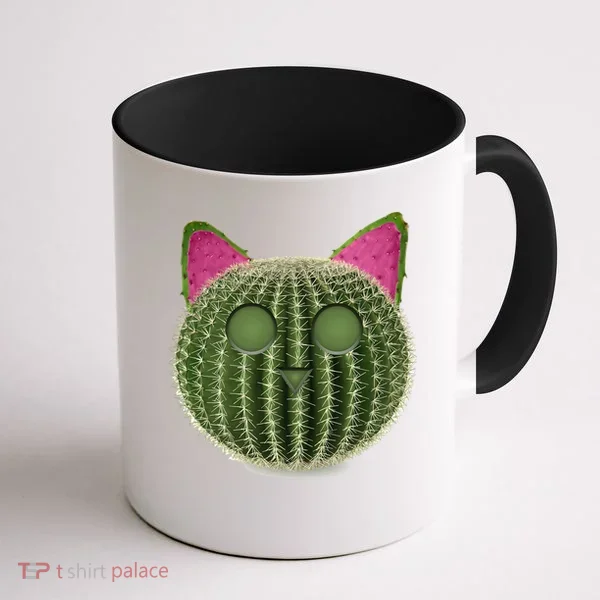 Watermelon Cactus Cat Catcus Coffee Mug