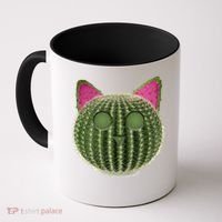 Watermelon Cactus Cat Catcus Coffee Mug thumb 0