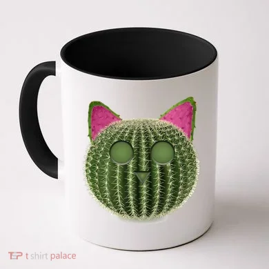 Watermelon Cactus Cat Catcus Coffee Mug