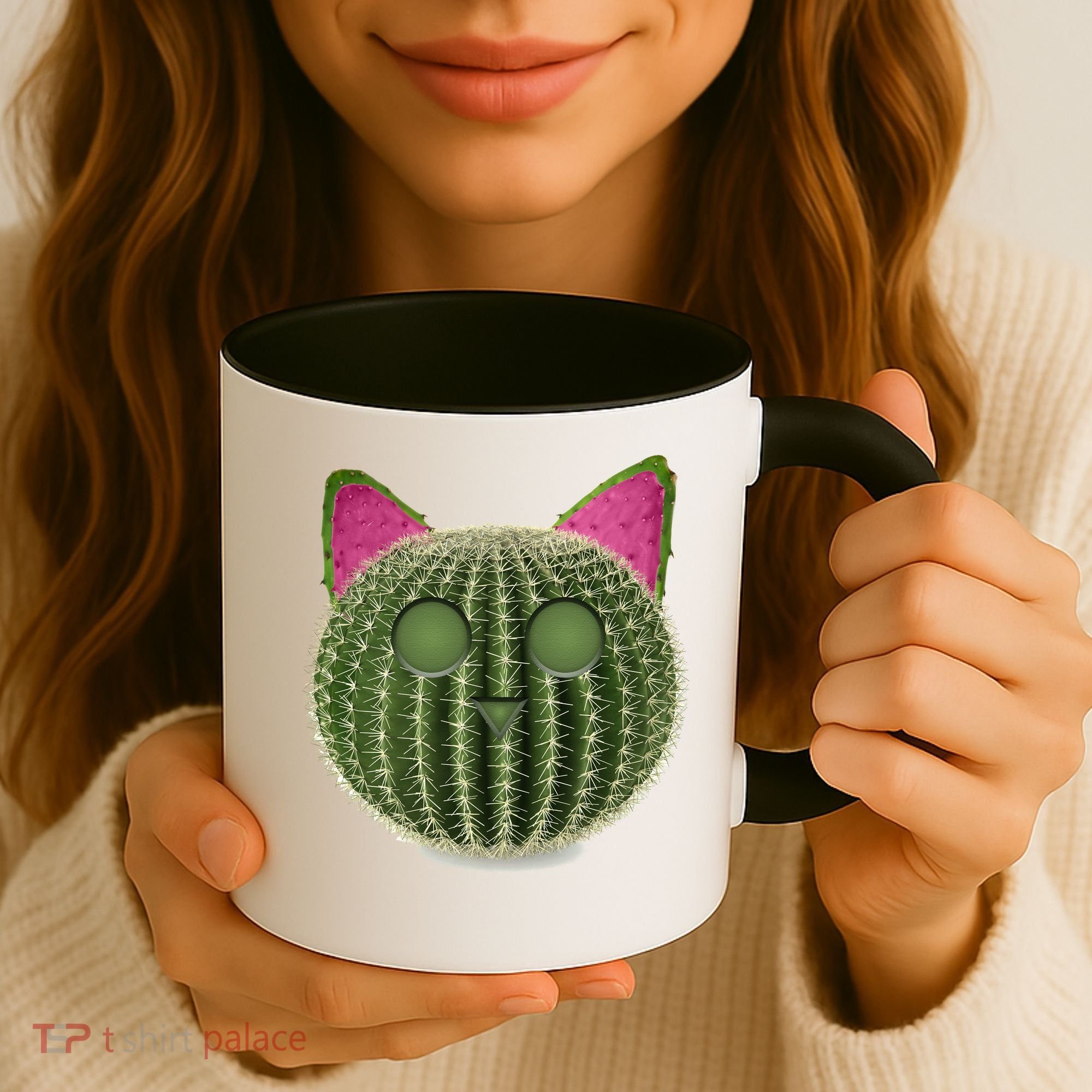 Watermelon Cactus Cat Catcus Coffee Mug