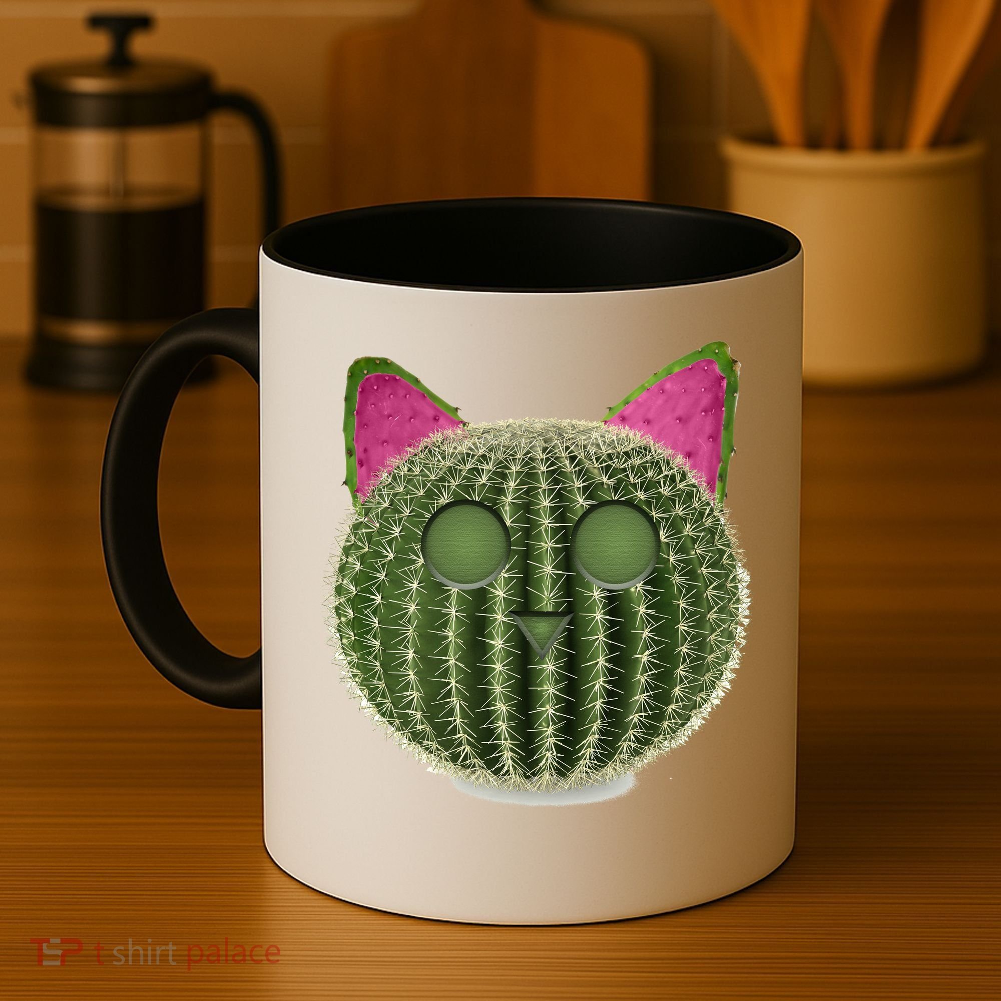 Watermelon Cactus Cat Catcus Coffee Mug