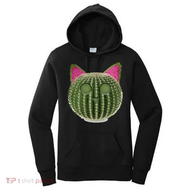 Watermelon Cactus Cat Catcus Women's Hoodie