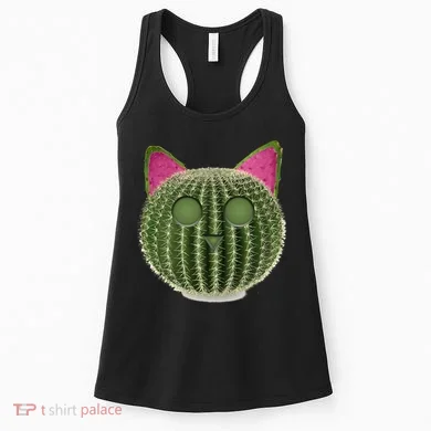 Watermelon Cactus Cat Catcus Women's Tank Top