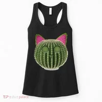 Watermelon Cactus Cat Catcus Women's Tank Top thumb 0