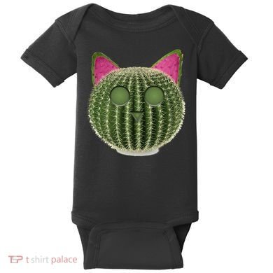 Watermelon Cactus Cat Catcus Baby Bodysuit