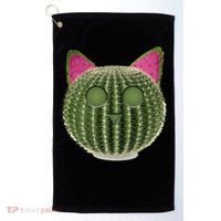 Watermelon Cactus Cat Catcus Golf Towel thumb 0