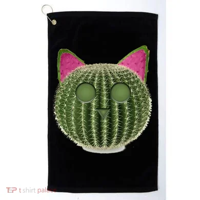 Watermelon Cactus Cat Catcus Golf Towel