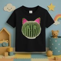 Watermelon Cactus Cat Catcus Toddler T-Shirt thumb 3